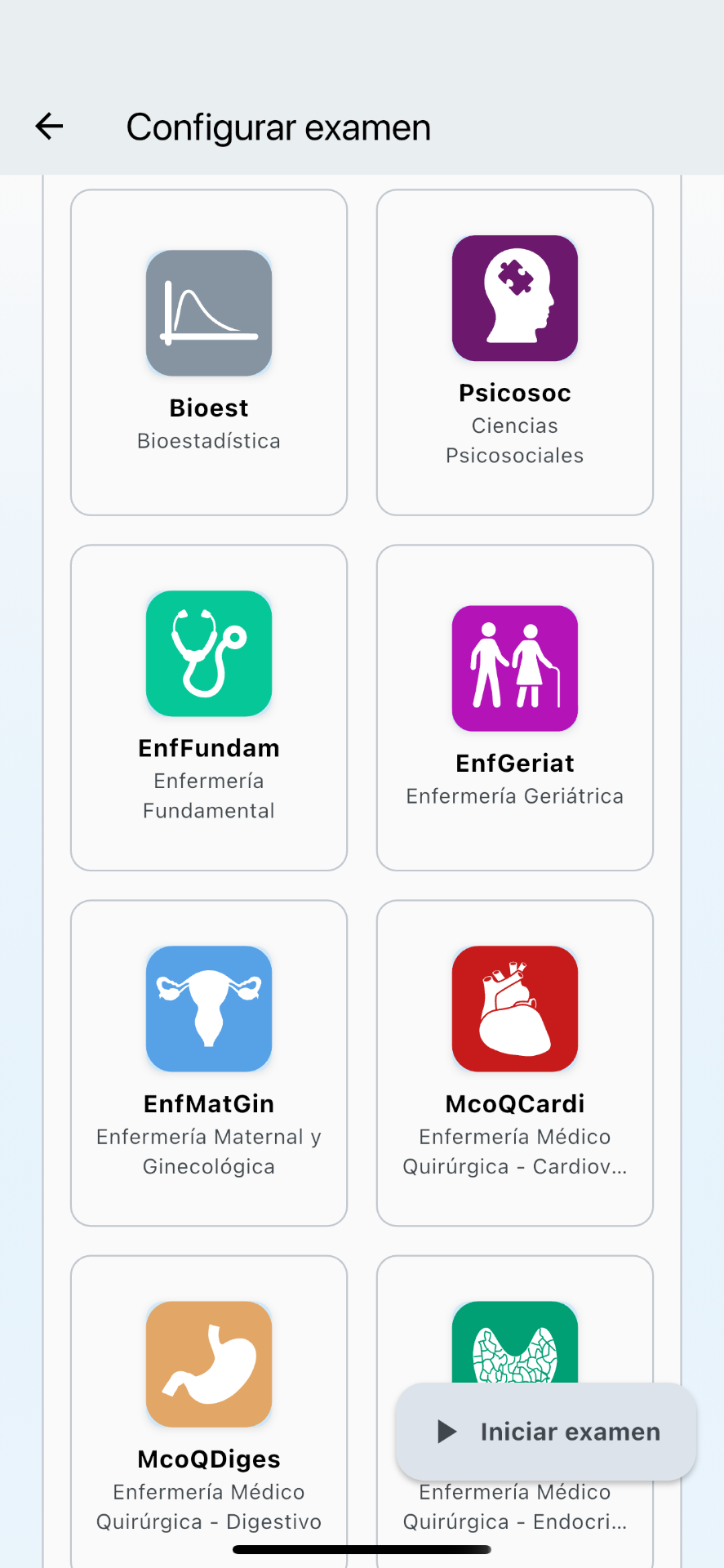 EirMeApp: vista de la aplicación